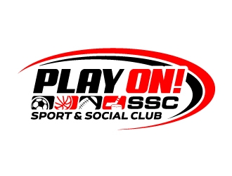 Play ON! SSC (Sport & Social Club) logo design by jaize