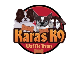 Karas K9 Waffle Treats logo design by Suvendu