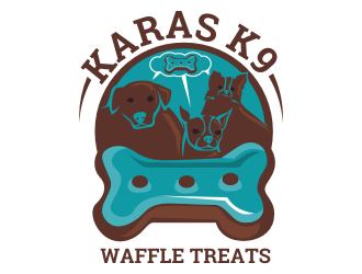 Karas K9 Waffle Treats logo design by rgb1