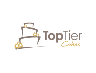 Top Tier Cakes logo design by YONK