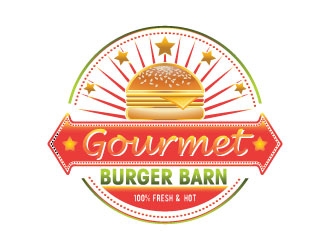 Gourmet Burger Barn logo design by AYATA