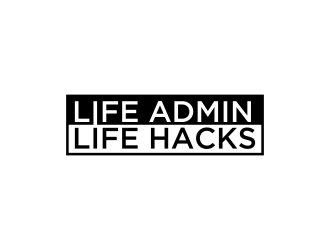 Life Admin Life Hacks logo design by oke2angconcept
