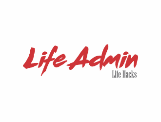 Life Admin Life Hacks logo design by sanwary