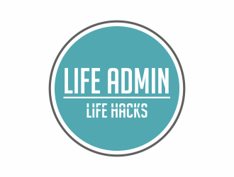 Life Admin Life Hacks logo design by sanwary