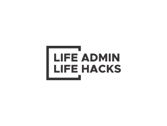 Life Admin Life Hacks logo design by Akli