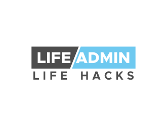 Life Admin Life Hacks logo design by Akli