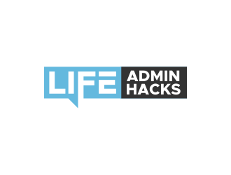 Life Admin Life Hacks logo design by Akli