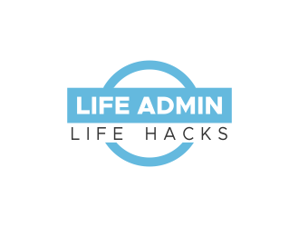 Life Admin Life Hacks logo design by Akli
