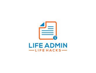 Life Admin Life Hacks logo design by RIANW