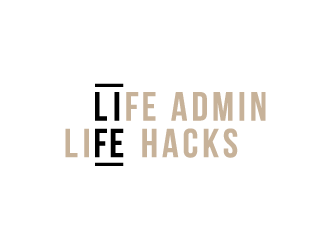 Life Admin Life Hacks logo design by akilis13