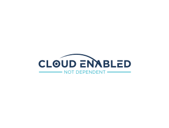 Cloud Enabled Not Dependent  logo design by Asani Chie