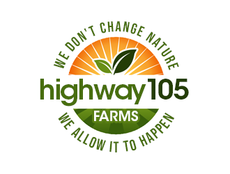 highway105 farms logo design by kunejo