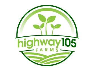 highway105 farms logo design by jaize