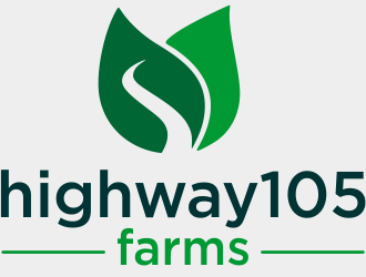 highway105 farms logo design by hidro