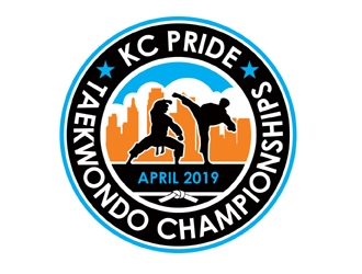 KC PRIDE Taekwondo Championships logo design by MAXR