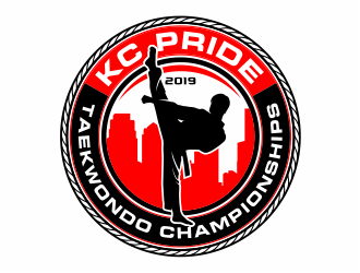 KC PRIDE Taekwondo Championships logo design by mutafailan
