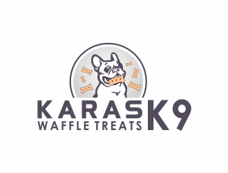 Karas K9 Waffle Treats logo design by giphone