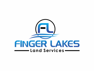 Finger Lakes Land Services logo design by giphone