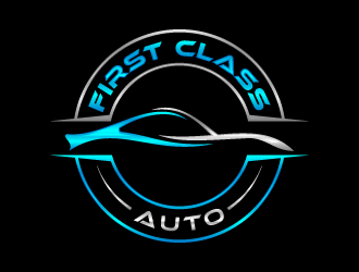 First Class Auto logo design by BrightARTS
