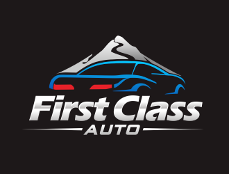 First Class Auto logo design by YONK