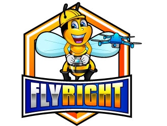 FlyRight logo design by uttam