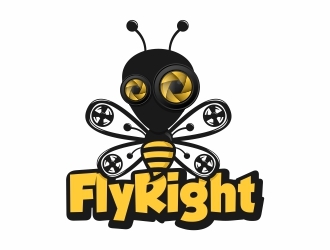 FlyRight logo design by Eko_Kurniawan