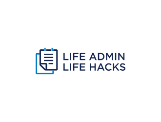 Life Admin Life Hacks logo design by ammad