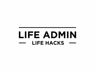 Life Admin Life Hacks logo design by haidar