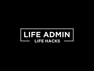 Life Admin Life Hacks logo design by haidar