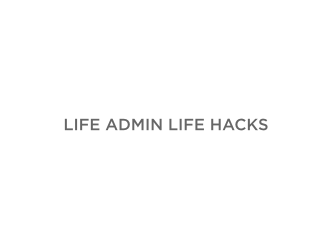 Life Admin Life Hacks logo design by Devian