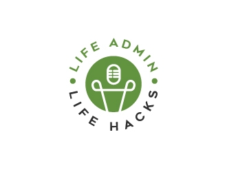 Life Admin Life Hacks logo design by Suvendu