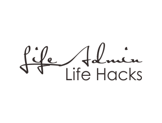 Life Admin Life Hacks logo design by ROSHTEIN