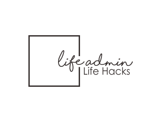 Life Admin Life Hacks logo design by ROSHTEIN