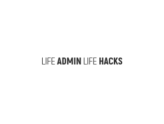 Life Admin Life Hacks logo design by kasperdz