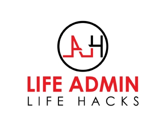 Life Admin Life Hacks logo design by MAXR