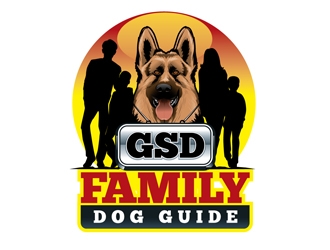 GSD Family Dog Guide logo design by shere