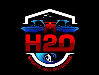 H2O Sports and Outdoors logo design by DreamLogoDesign