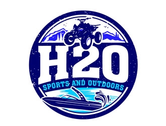H2O Sports and Outdoors logo design by DreamLogoDesign