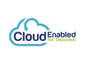 Cloud Enabled Not Dependent  logo design by mercutanpasuar