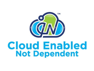 Cloud Enabled Not Dependent  logo design by bezalel
