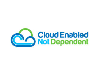 Cloud Enabled Not Dependent  logo design by BrightARTS