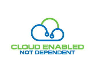 Cloud Enabled Not Dependent  logo design by BrightARTS
