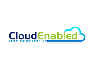 Cloud Enabled Not Dependent  logo design by 3Dlogos