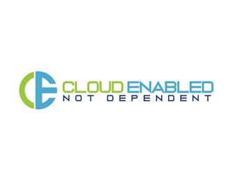 Cloud Enabled Not Dependent  logo design by LogoInvent
