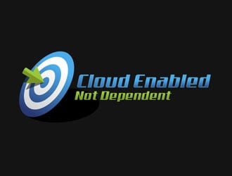 Cloud Enabled Not Dependent  logo design by LogoInvent