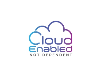 Cloud Enabled Not Dependent  logo design by Boomstudioz