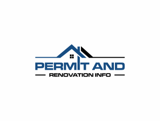 Permit and Renovation Info logo design by haidar