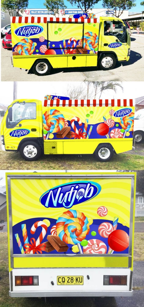 Nutjob Confectionery logo design by mattlyn