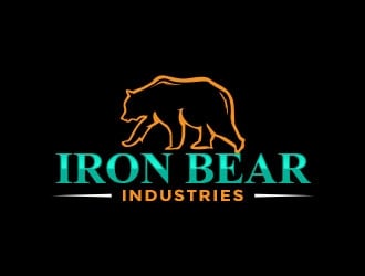 Iron Bear Industries logo design by Benok