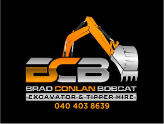 Brad Conlan Bobcat, Excavator & Tipper Hire logo design by evdesign